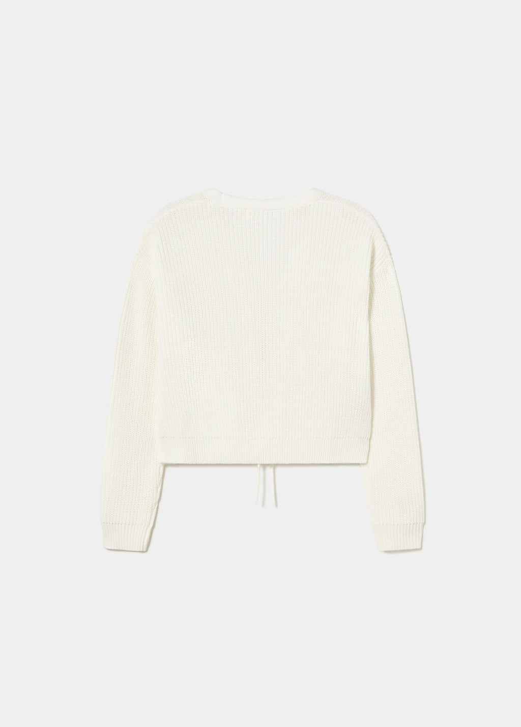 Knit jacket with bows