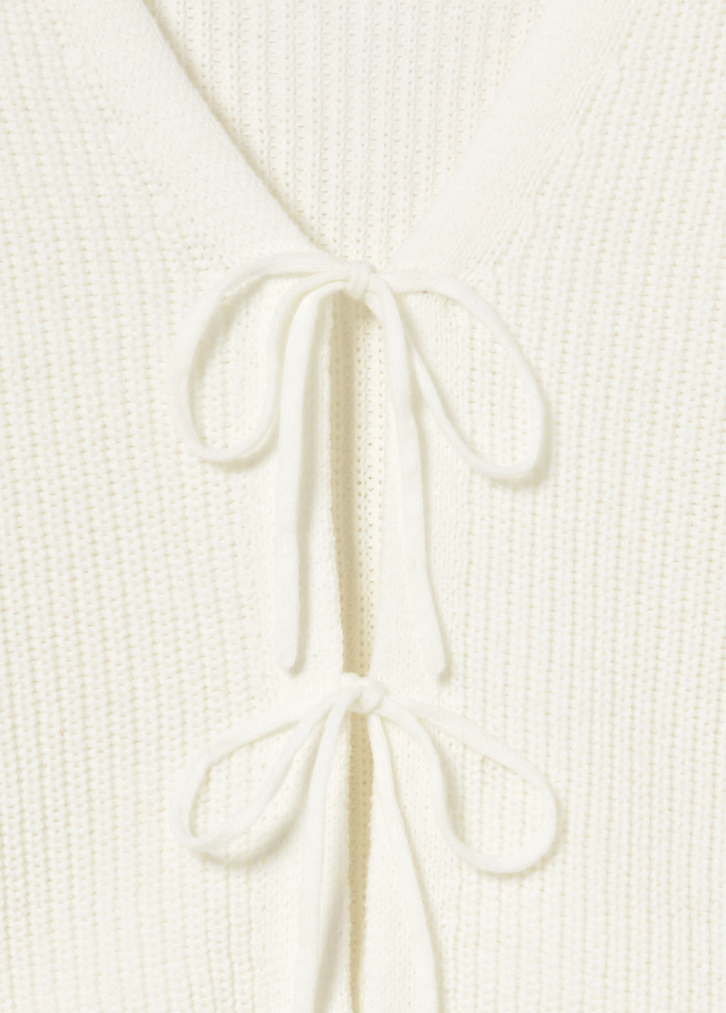 Knit jacket with bows
