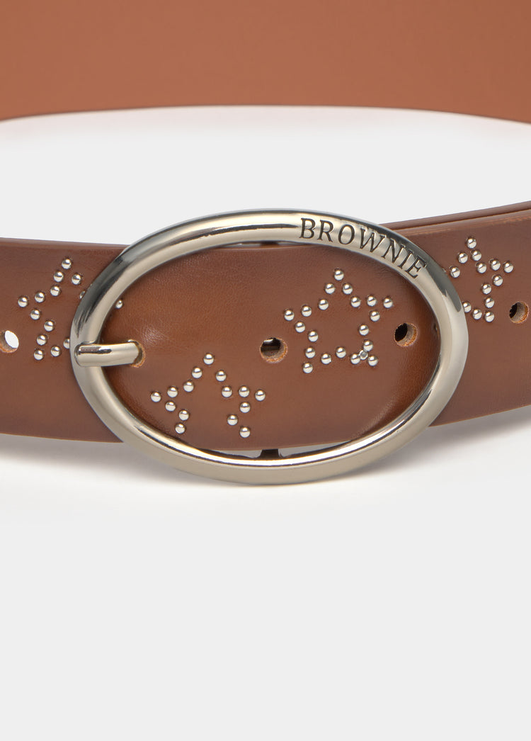 Ceinture à petits clous étoiles