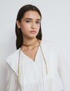 Beaded fringe necklace