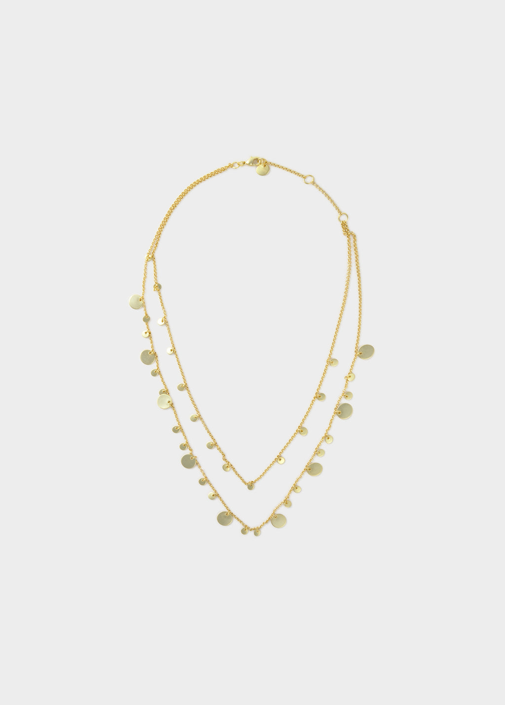 Dubbele ketting met plaatjes