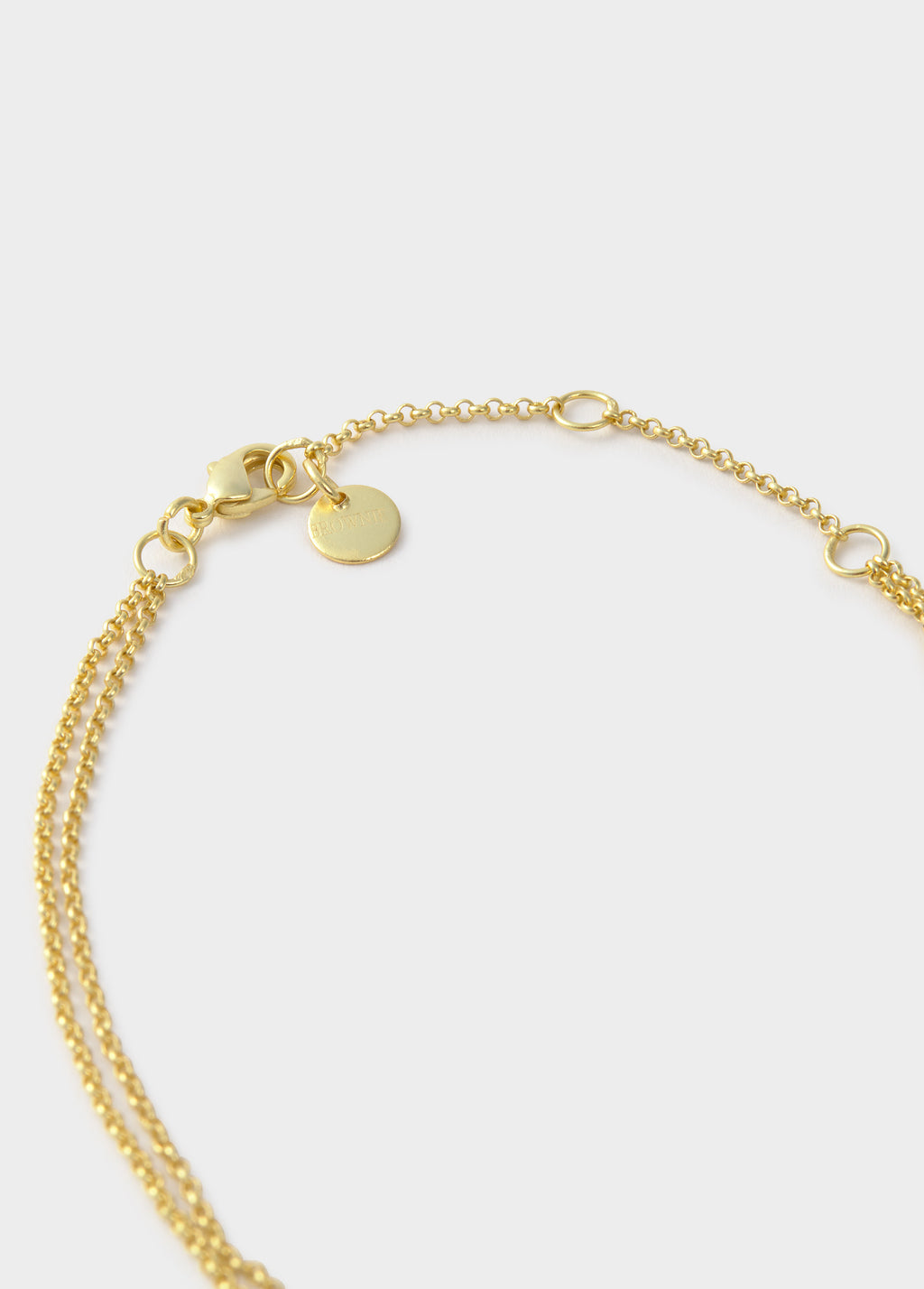 Dubbele ketting met plaatjes
