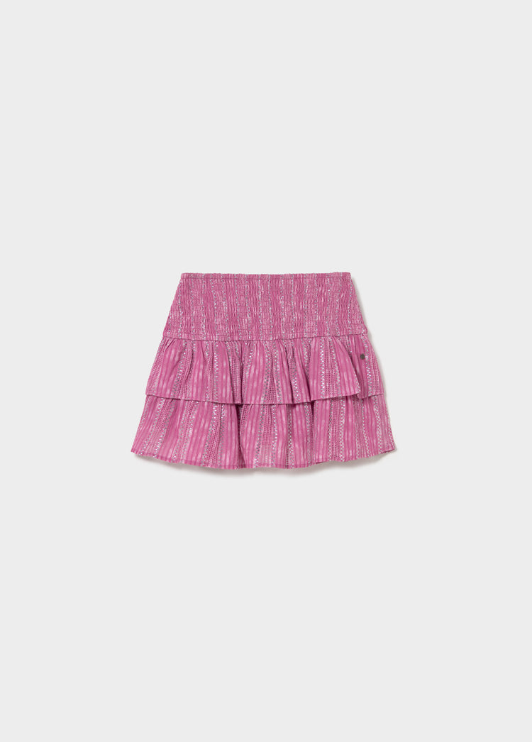 Falda corta rayas