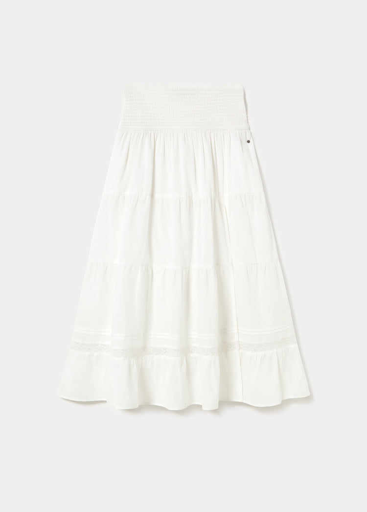 Falda larga smock