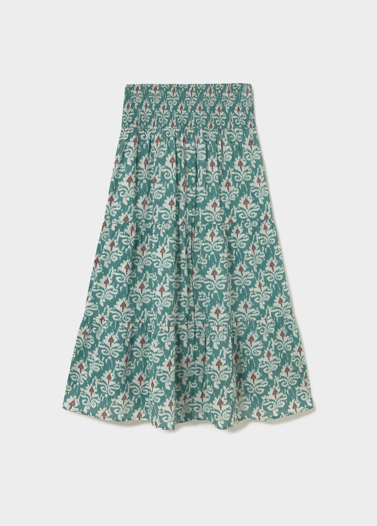 Falda larga smock
