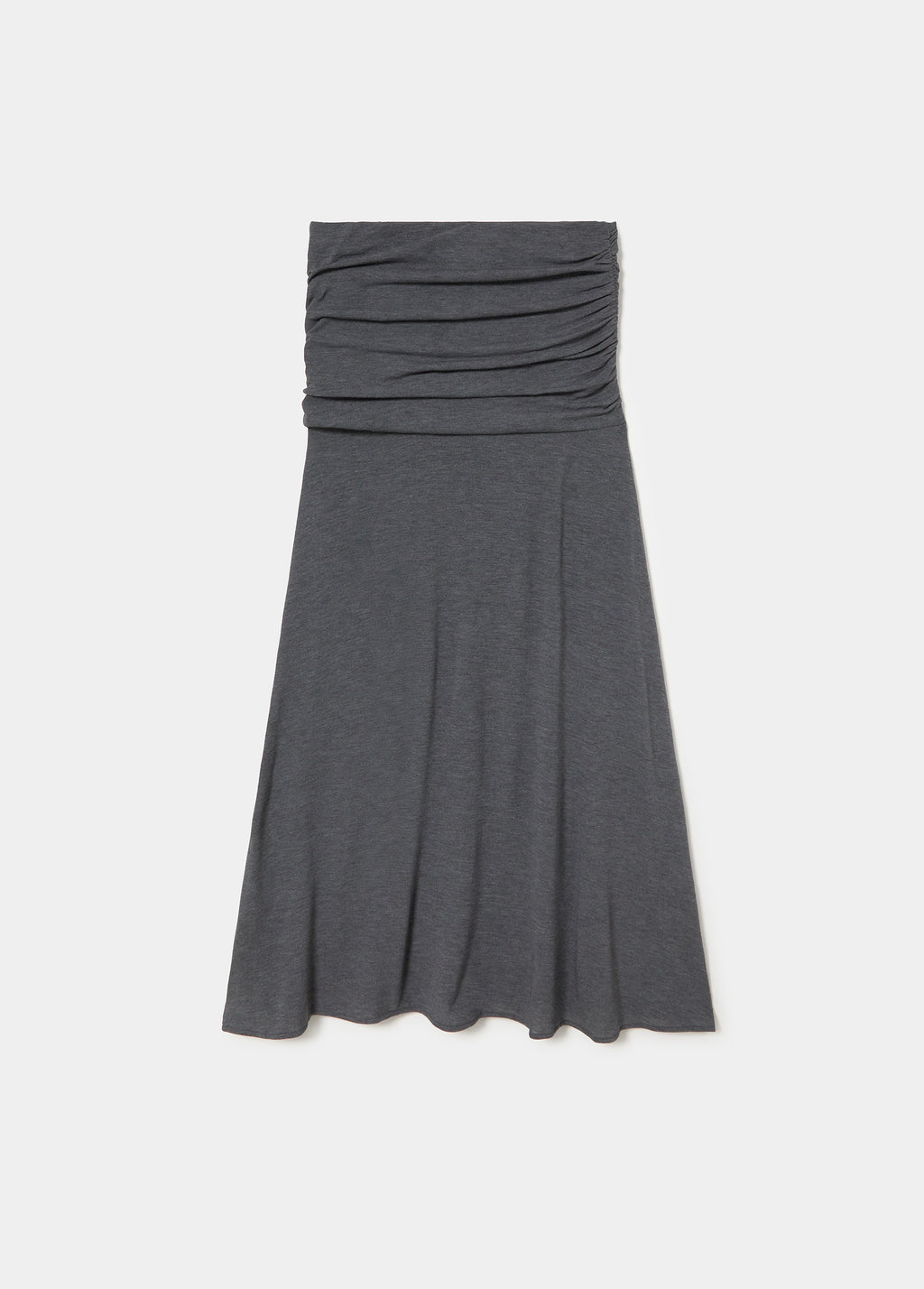 Falda midi drapeada