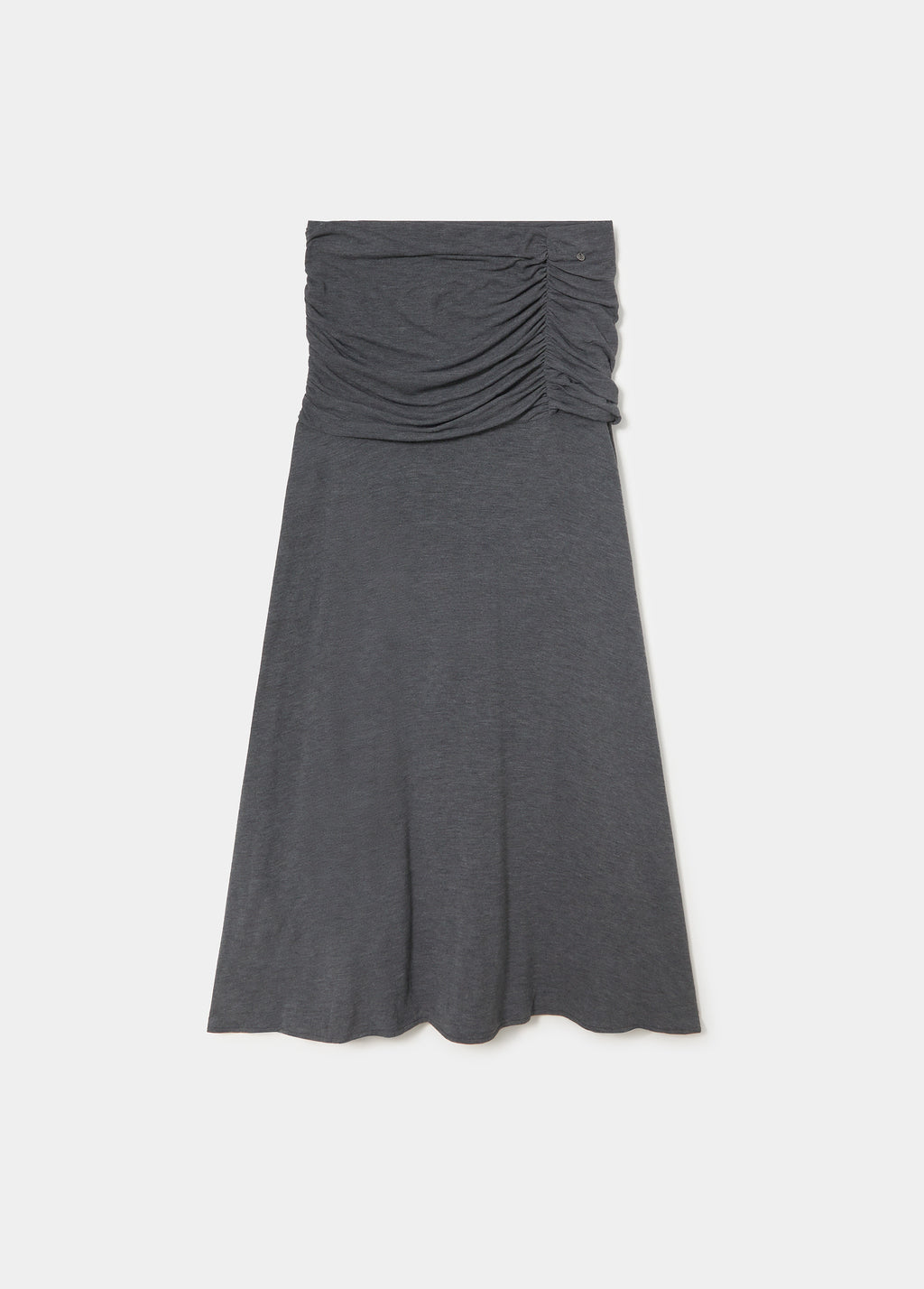 Falda midi drapeada