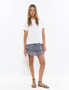 Falda volantes lurex