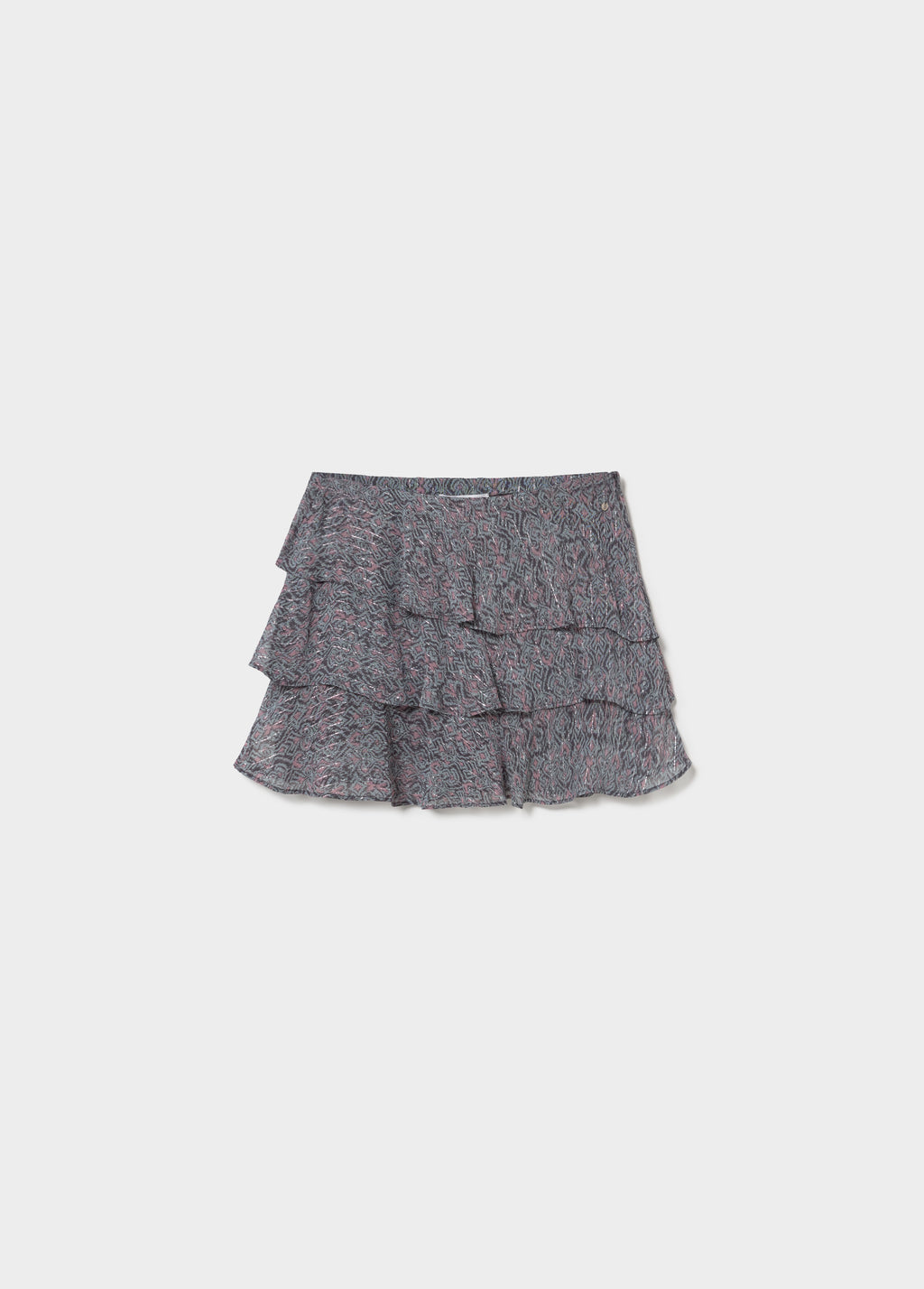 Falda volantes lurex