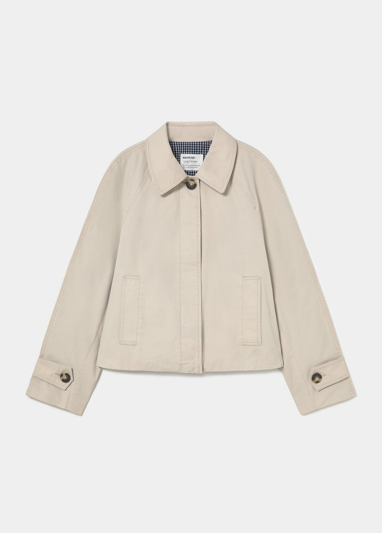 Puffed trench coat