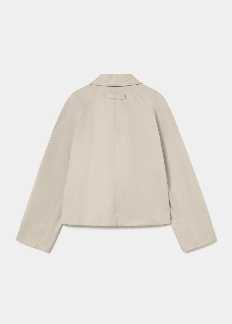 Puffed trench coat
