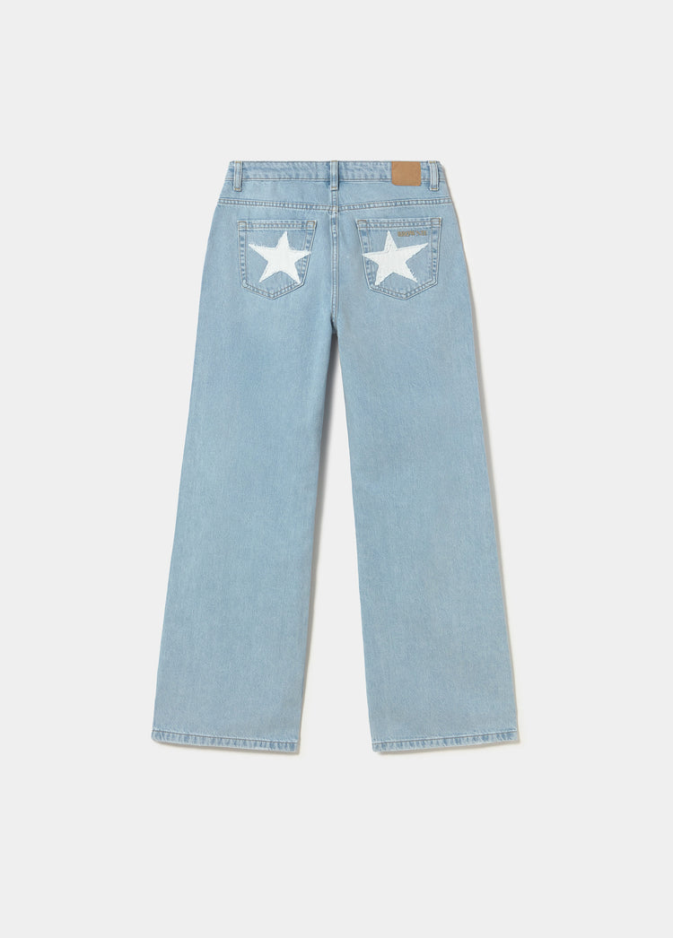 5-pocket jeans with star patch