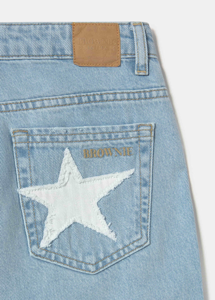5-pocket jeans with star patch