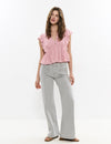 Star patch pocket jeans