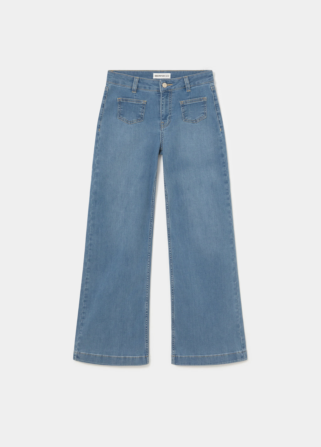Patch pocket jeans
