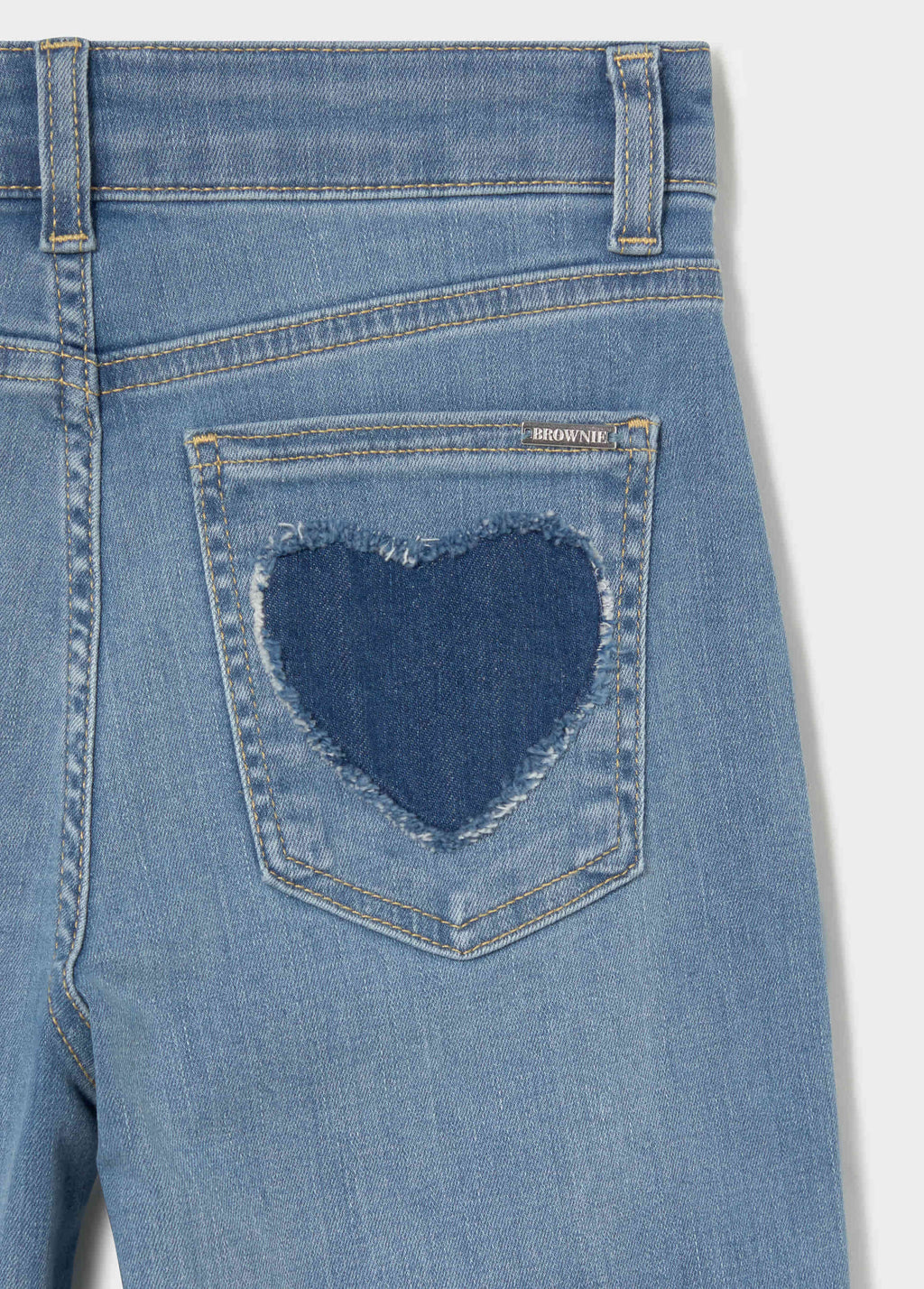 Patch pocket jeans