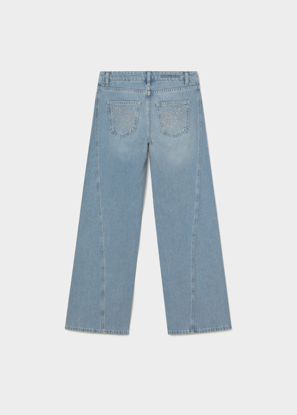 Culotte jeans with flared legs