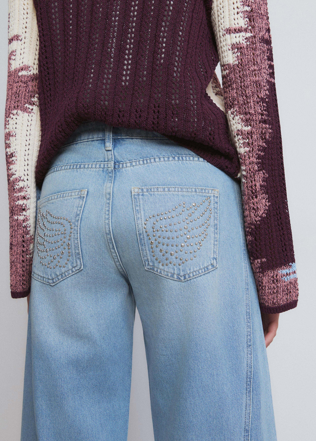 Culotte jeans with flared legs