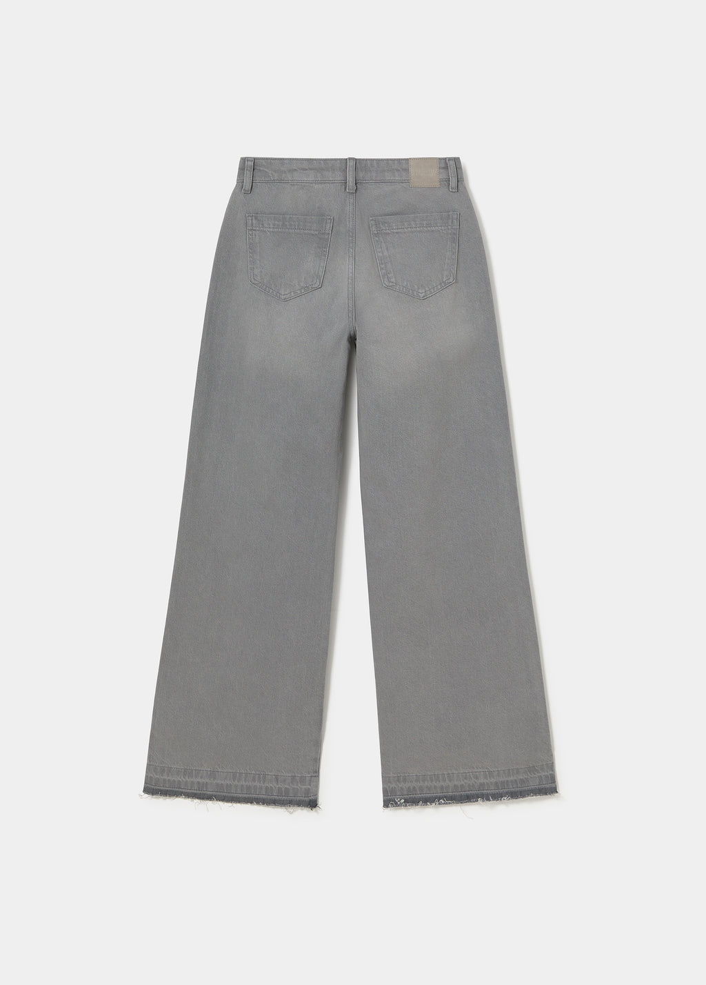Jeans culotte amb baix desdoblat