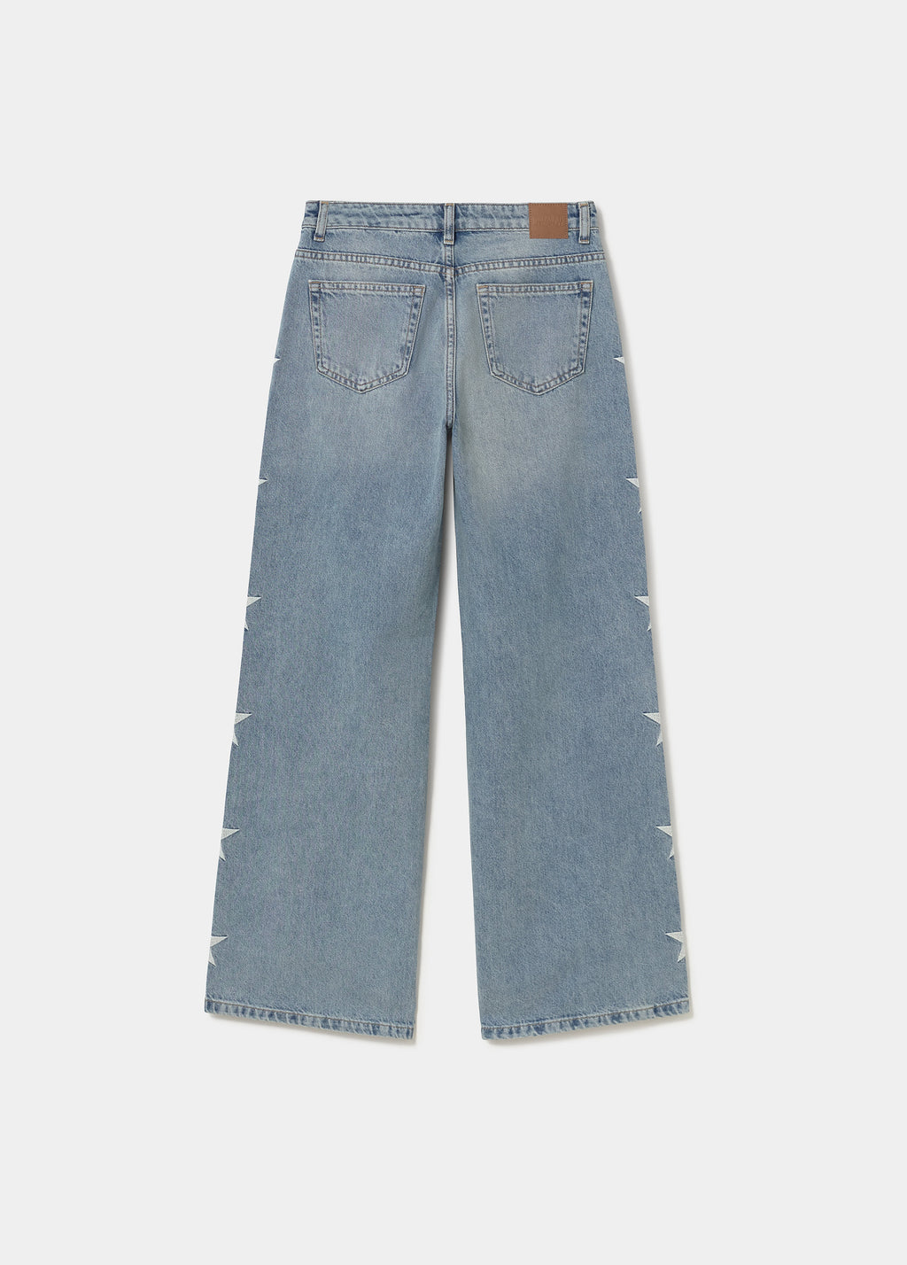 Jeans com estrelas na lateral