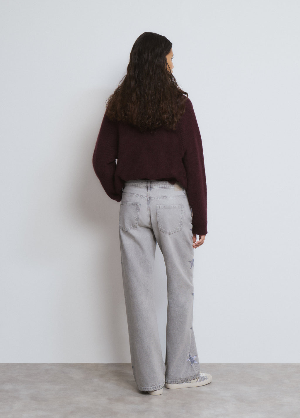 Jeans multiestrelles lateral