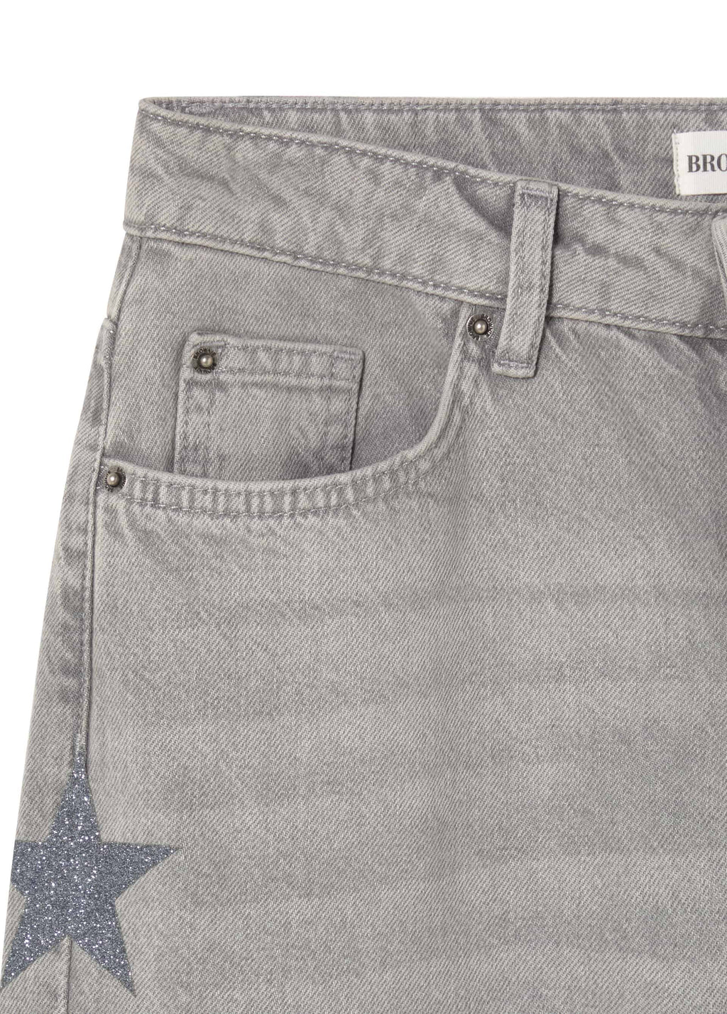 Jeans multiestrelles lateral
