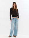 Relaxed low-rise jeans