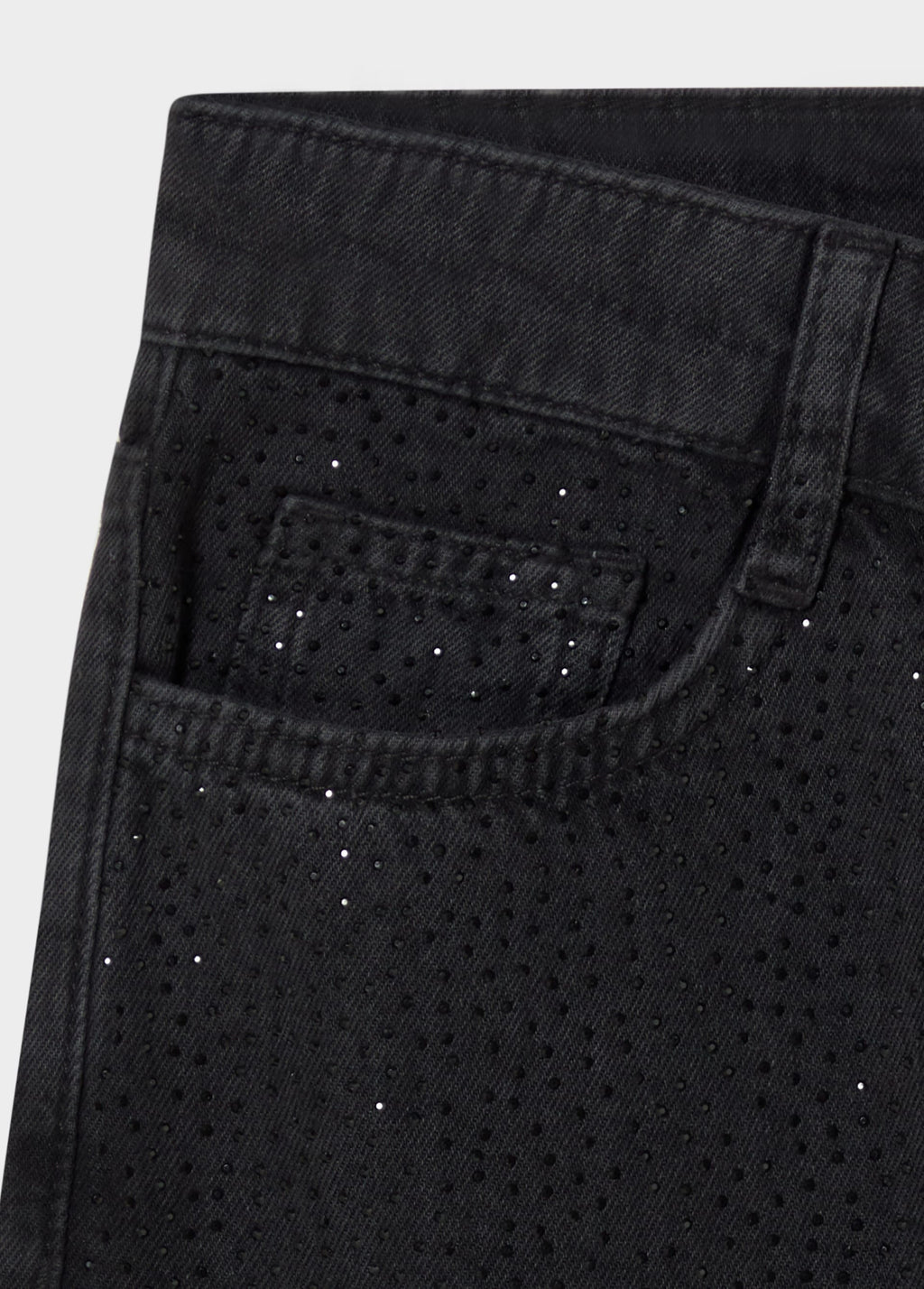 Relaxed jeans with strass