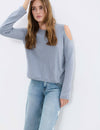 Chenille-Strickpullover mit Sternen