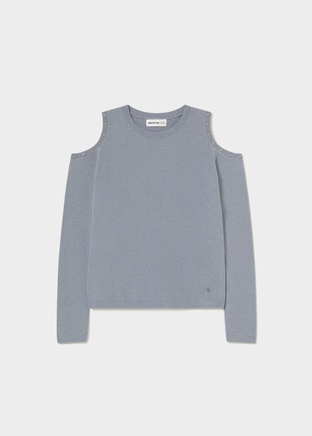 Chenille-Strickpullover mit Sternen