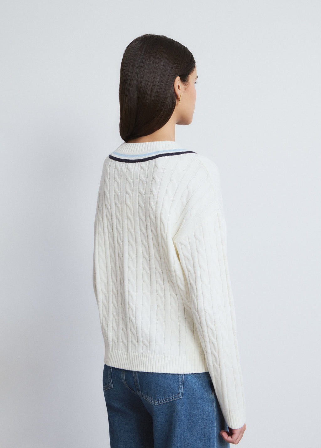 Braided sweater