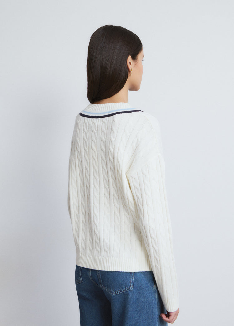 Braided sweater