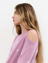 Star shoulder sweater