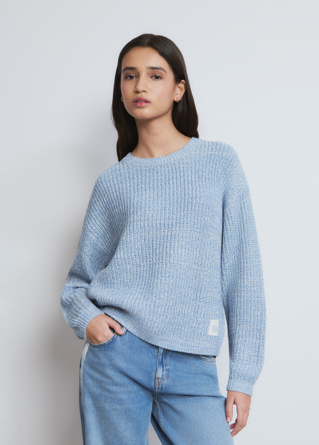 Mixed yarn sweater