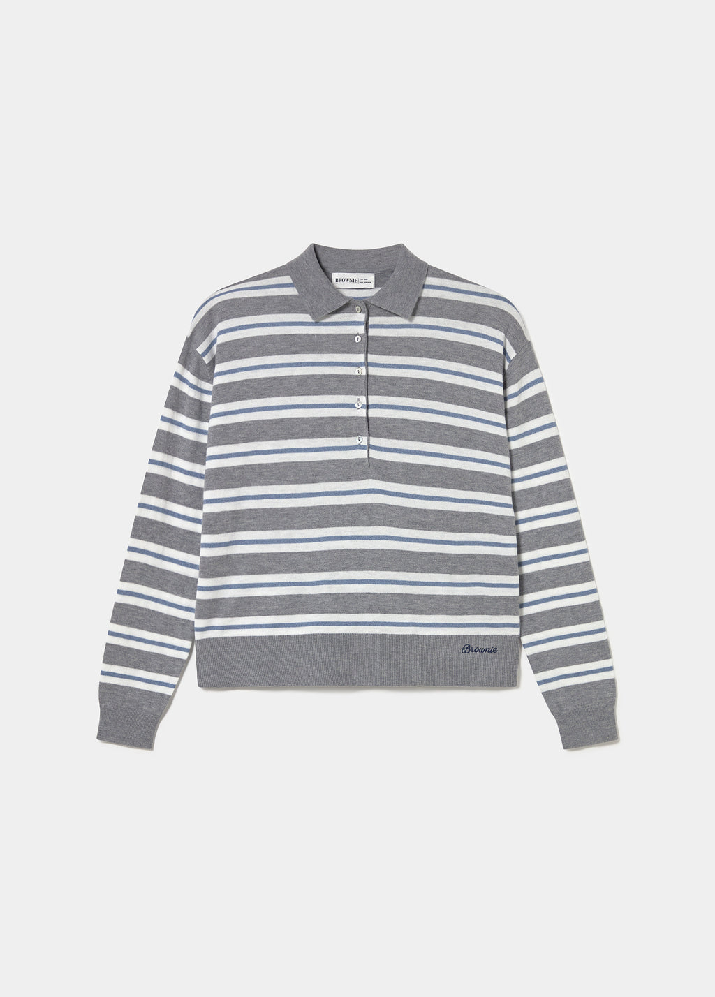 Gestreifter Polopullover