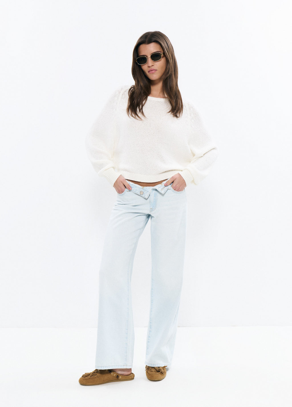 Slouchy trui met raglanmouwen