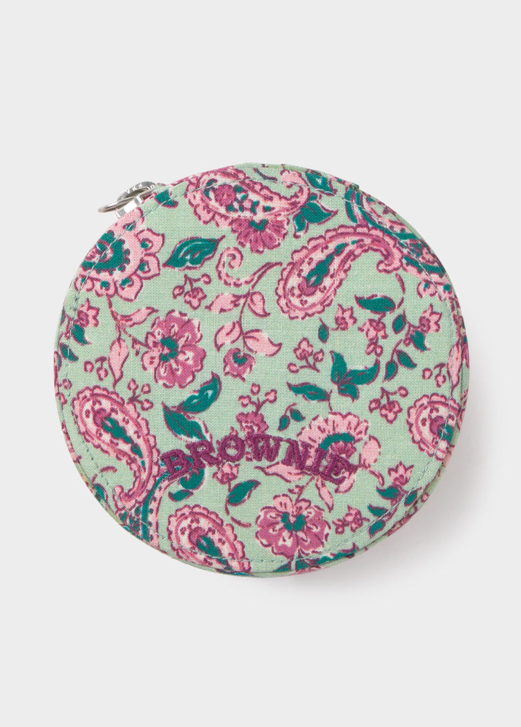 Joyero redondo estampado