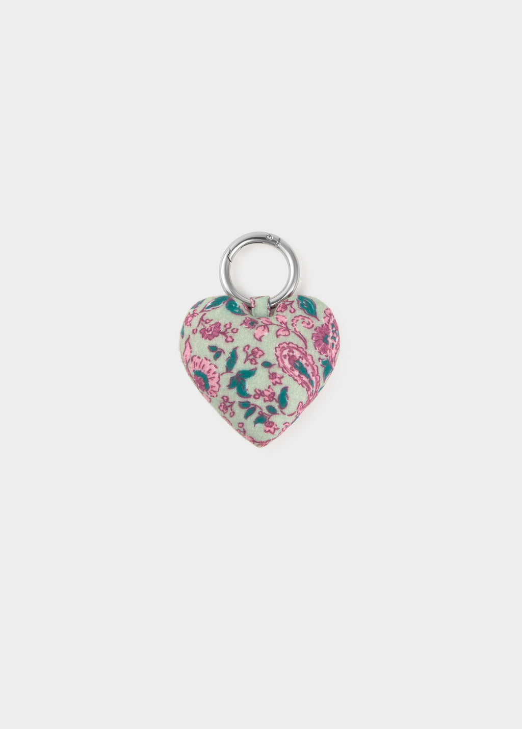 Llavero de corazón estampado