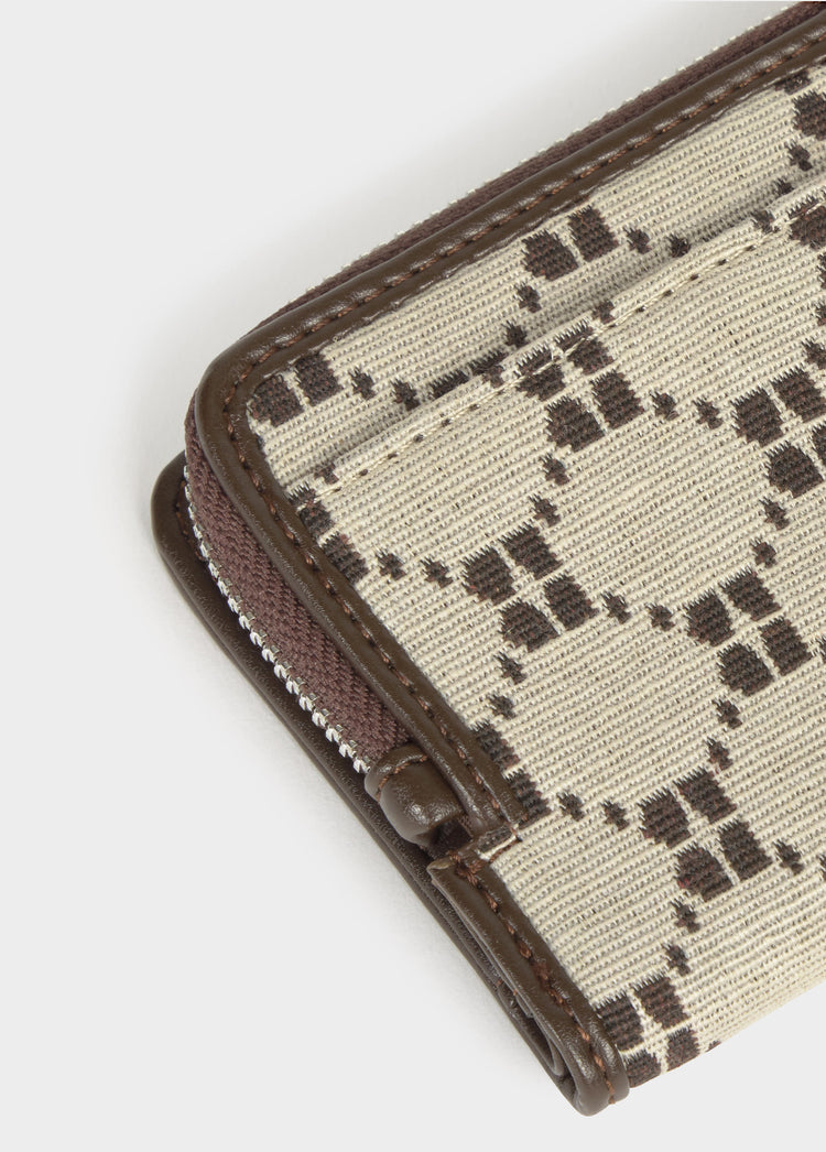 Porte-monnaie jacquard logo