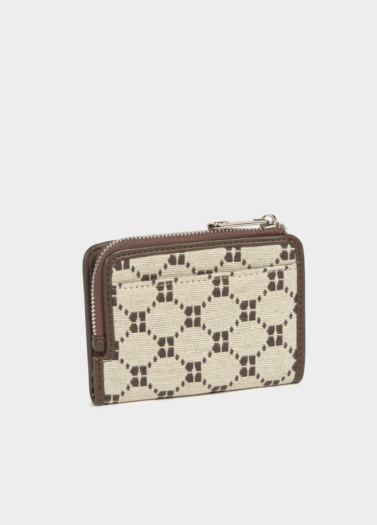 Porte-monnaie jacquard logo
