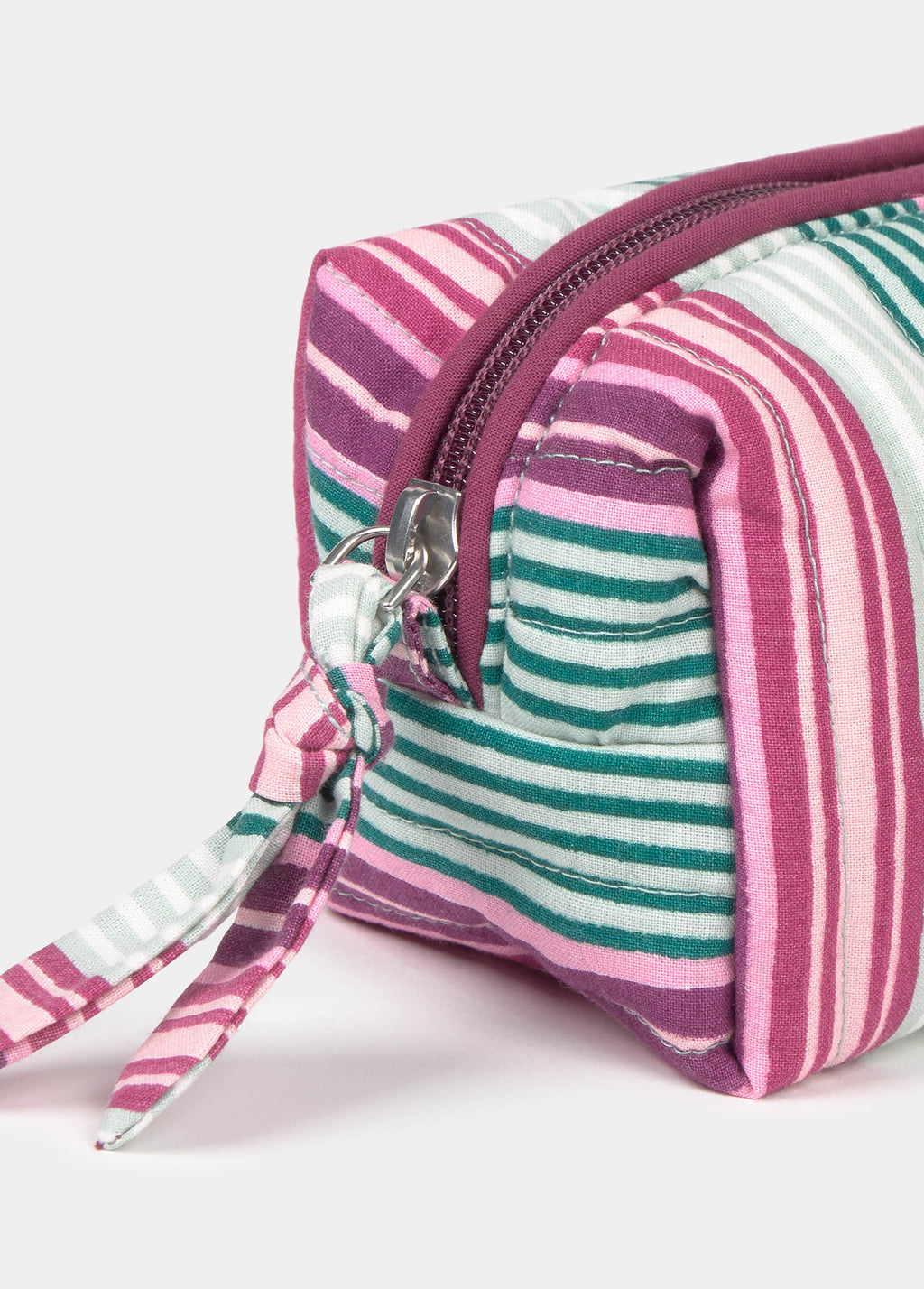 Small Striped Toiletry Bag