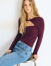 Front cut-out T-shirt