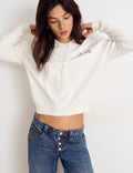 Printed hooded sweatshirt