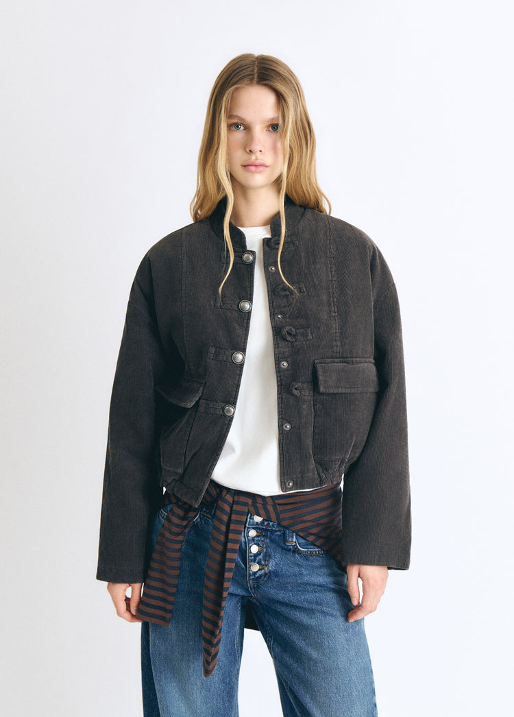 Quilted corduroy jacket