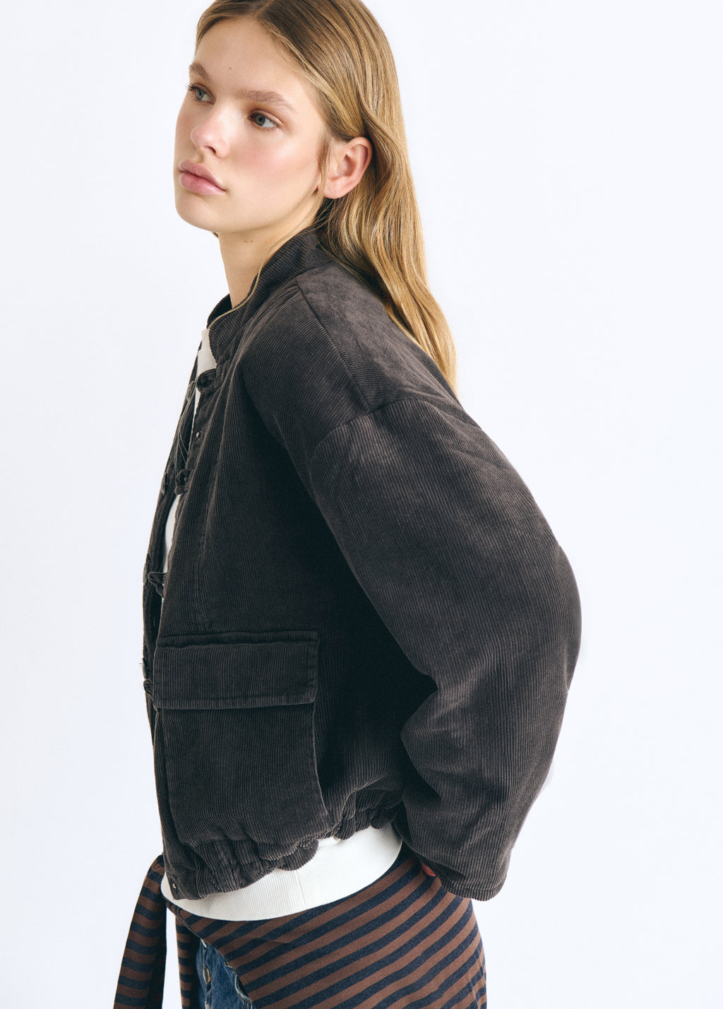 Quilted corduroy jacket