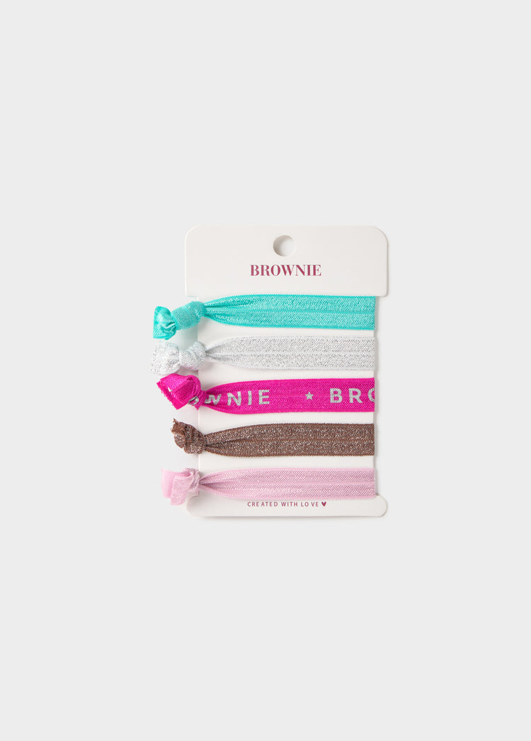Packung Haargummis mit Brownie-Logo