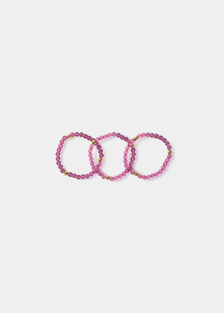Pack pulseras resina