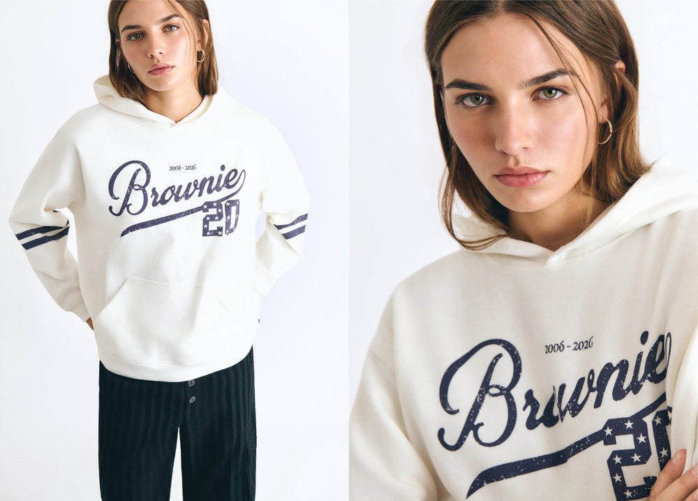 Anniversary print hooded sweatshirt