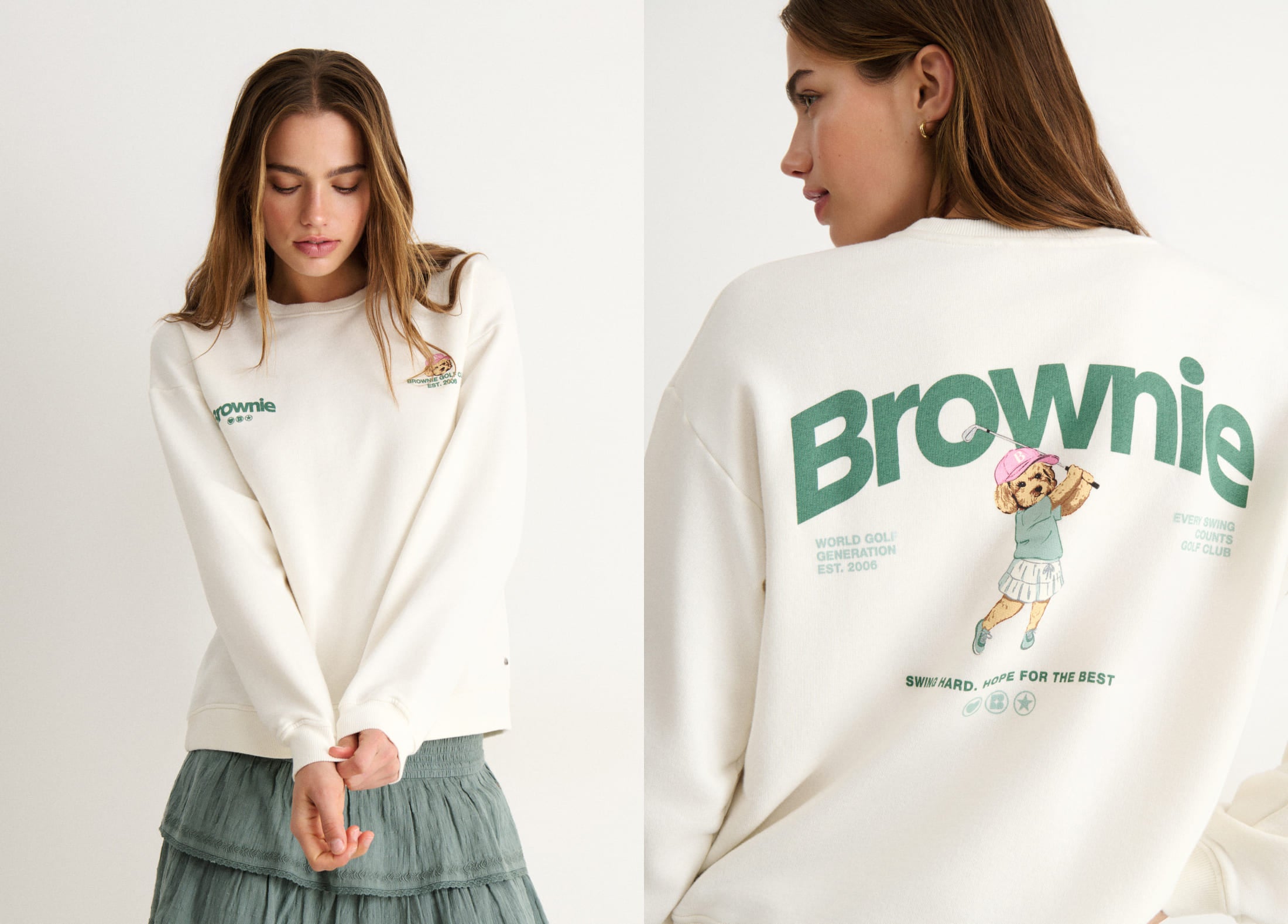 Sudadera print perro golf