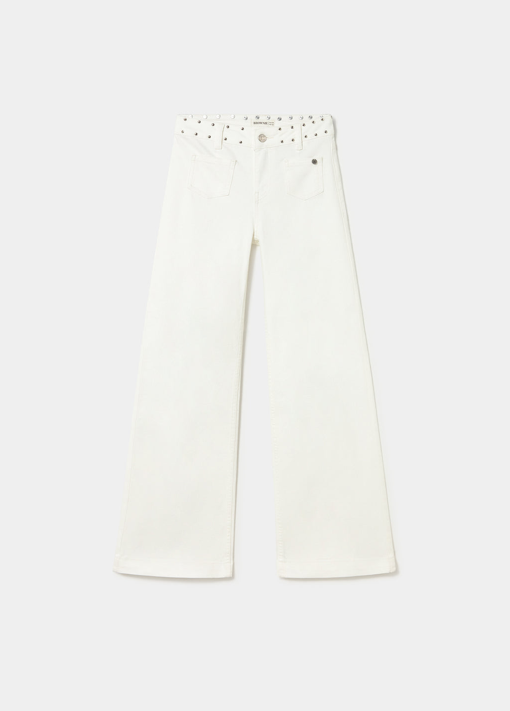 Glitter patch pocket pants